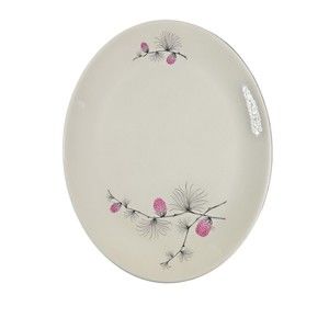 Vintage Allegheny Ware Wild Clover Serving Platter Tray Canonsburg Pottery